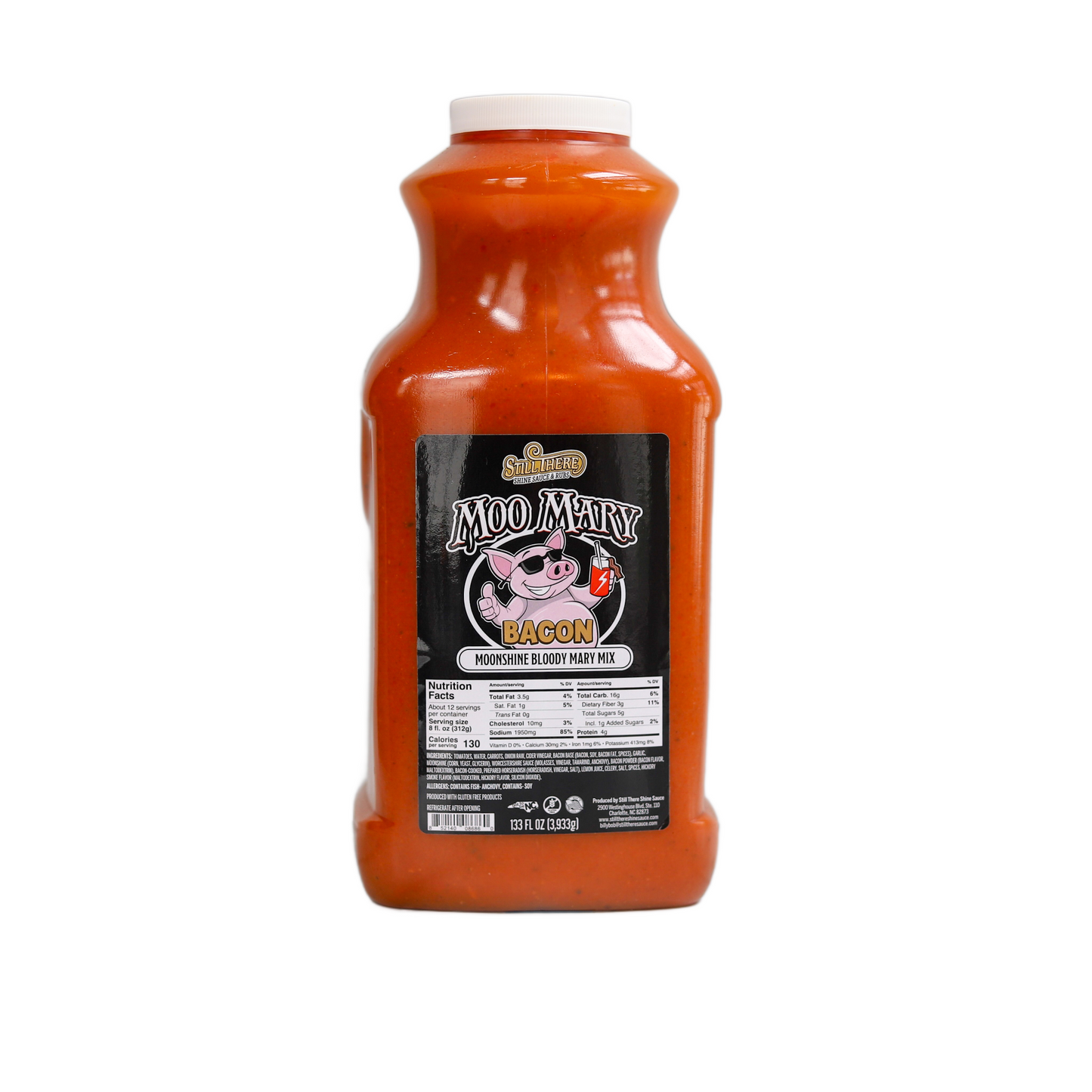 Moo Mary Bacon Moonshine Bloody Mary Mix (Gallon)